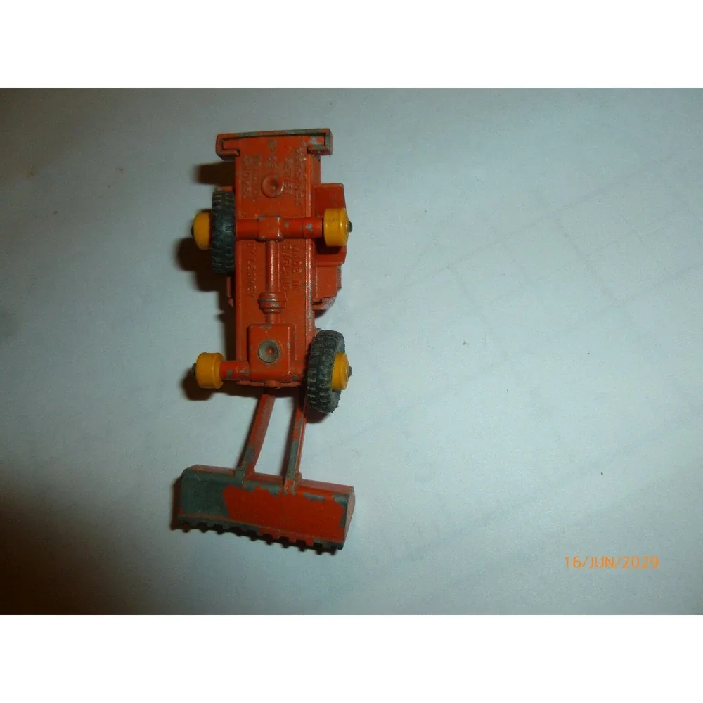 Vintage Matchbox‎ Lesney No 69 Tractor Shovel Orange Diecast Construction Toy UK